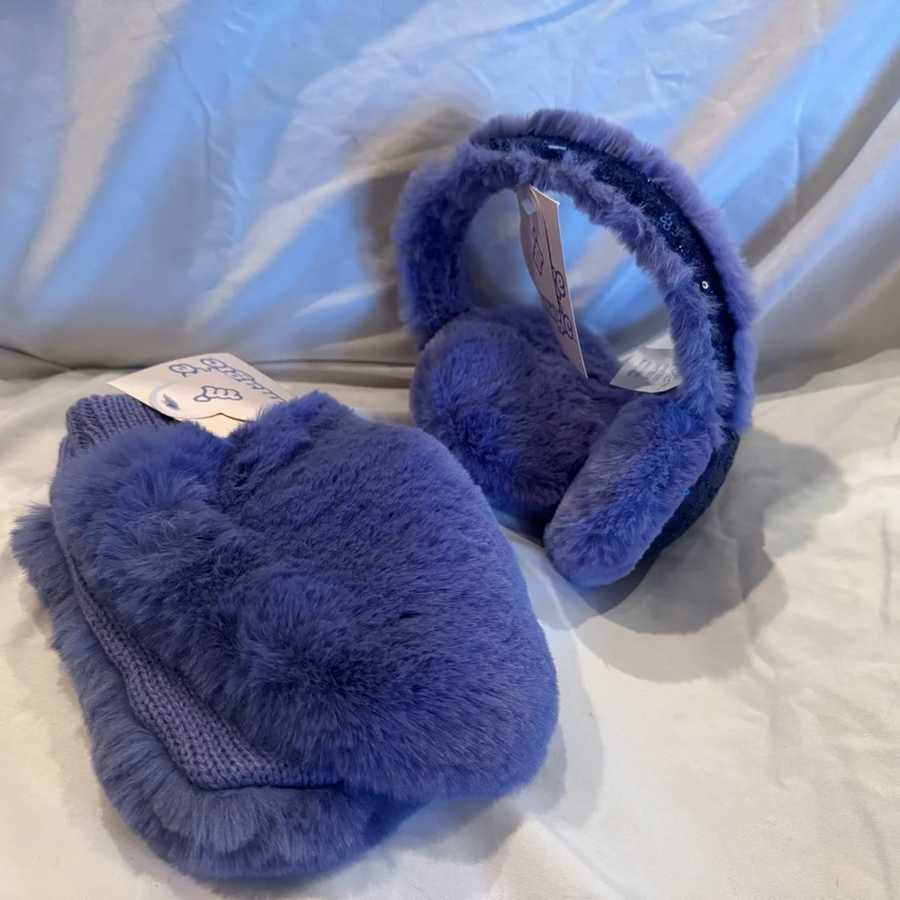 More Than Magic Lavender Mittens and Earmuffs Set
